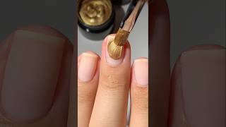 Liquid Gold Nails😱nails nailart nailinspo naildesigns nailarttutorial nailtrends goldnails [upl. by Aietal310]