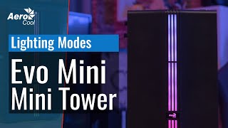 Evo Mini Mini Tower Case  Lighting modes [upl. by Ayamahs142]