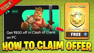 I Got FREE Gold Pass in Clash of Clans with Google Special Offer  Google Play Games Beta PC Coc [upl. by Hemminger]