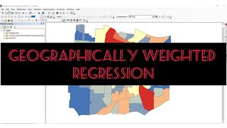 GEOGRAPHICALLY WEIGHTED REGRESSION IN ARCGIS GISRSSolution gis gwr arcgis [upl. by Ylrebmik81]