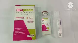 Hixopenem 500mg Injection Uses Hixopenem 1g Injection Uses Meropenem Injection Uses Hixopenem Inj [upl. by Secnarfyram]