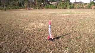 Estes Maxi Alpha 3 Rocket Flying on E94 [upl. by Attenehs328]