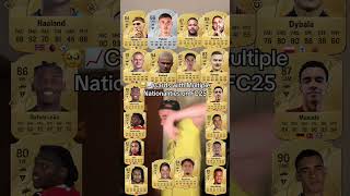 Cards with multiple nationalities on eafc25 with HaalandDybala and Cole Palmer [upl. by Elyrehc]