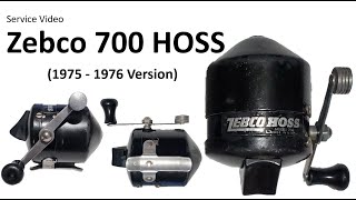 Zebco 700 Hoss Spincast Reel 1975  1976 version Service Video [upl. by Auqinat507]