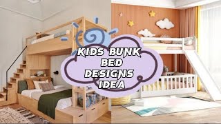 Kids bunk bed designs idea  twin over full bunk bed with stairs [upl. by Niliac]