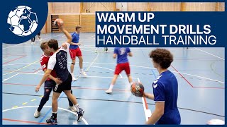 Warm Up Movement Drills  Handballtraining WANG Norway Pejovic  Handball inspires [upl. by Leilah]