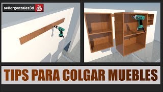 Tips para colgar muebles de melanina o madera [upl. by Annahsit894]