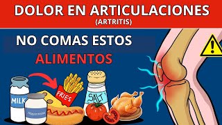 🔥7 PEORES Alimentos Para la Artritis y el Dolor de Articulaciones  Alimentos que Debes Evitar [upl. by Ettenor]