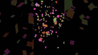 Colorful Confetti Falling on Black Alpha Screen 4k Video copyright free confetti greenscreen [upl. by Teeter]