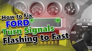 How to Fix Ford Turn Signals Flashing to Fast with LED Bulbs [upl. by Feucht]