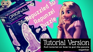 Bepuzzled 3D Crystal Puzzle Rapunzel Tutorial Version [upl. by Lramaj]