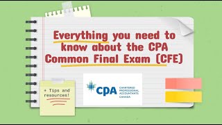 Everything You Need To Know About The CPA Common Final Exam CFE  Tips and Resources [upl. by Savil]