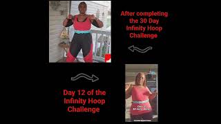 My Weight Loss Transformation with Infinity Hoop Workouts  Before amp After Results hulahoopfitness [upl. by Notsyrb]