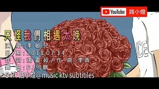 李敏兒  只怪我們相遇太晚  DJ版  1080PKTV [upl. by Nesmat]