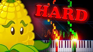 Graze the Roof from Plants vs Zombies  Piano Tutorial [upl. by Islaen599]