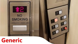 2x Weird Hydraulic Elevators  Warner West Medical Center Canoga Park CA [upl. by Kaltman298]