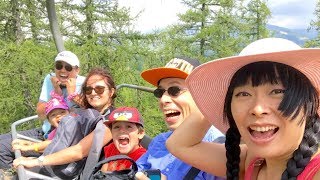 CHALLENGE VERTIGE x 2  Télésiège  Ravin OO Fin dété familial en montagne entre amis VLOG VALBERG [upl. by Lora]