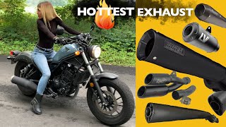 8 Honda Rebel Exhausts  From Cheap to Steep Price Tags 🤑 [upl. by Auqinehs]