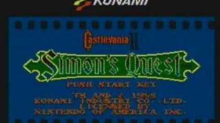 Castlevania II Simons Quest quotBloody Tearsquot Original 8bit TURN DOWN YOUR VOLUME [upl. by Gussie744]