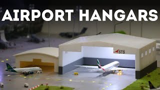 Adding REALISTIC Aircraft Hangars To My Model Airport [upl. by Ihskaneem]