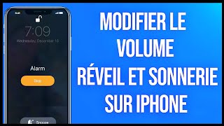 Comment modifier le volume du réveil et de la sonnerie sur iPhone [upl. by Ennairda]