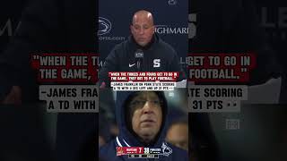 James Franklin on final seconds vs Maryland 😬 via GoPSUTV [upl. by Annail488]