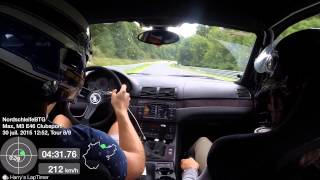 Nürburgring Nordschleife  M3 E46 BTG 741  30072015  Schnelleschwaben Trackday [upl. by Rizika]