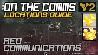 Destiny 2 On the Comms Location Guide x4 Red Legion Communication locations [upl. by Nedra805]