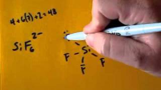 Lewis Dot Structure of SiF6 2 Silicon HexaFluoriode Ion [upl. by Analem52]