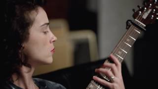 St Vincent Demos Her New Ernie Ball St Vincent Signature Model Fuzz Tone [upl. by Fital]