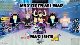 Max Open All Map  Max 368Luck Got Divine REAN Anime Fighters Simulator [upl. by Yraht]