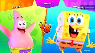 Patrick Star vs SpongeBob  Nickelodeon All Star Brawl Arcade Mode  PC Cartoon Video Game [upl. by Dibrin]