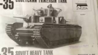 Zvezda 135 Soviet Heavy Tank T35 Build Update 2 [upl. by Mlehliw]