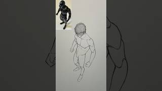 Drawing Dynamic Poses with an Action Figure draw drawing sketch pose fyp [upl. by Sukey]