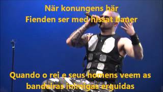 Sabaton  Karolinens Bön Lyrics Svenska  Português [upl. by Weihs]