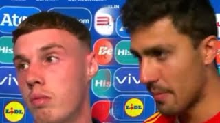 Rodri amp Palmer Post Match interview  England 12 Spain [upl. by Air432]