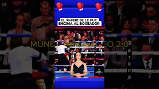 El réferi se le fue encima el boxeador boxeo boxing box [upl. by Salvatore]