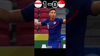 Indonesia Vs Singapore Suzuki Cup Highlights 41 shorts youtube football [upl. by Gutow]