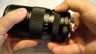 HANIMEX zoom lens 80200mm 145 PK mount overview [upl. by Iaverne269]