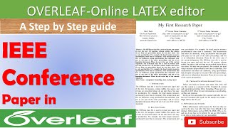 How to write an IEEE research paper in Latex  Overleaf [upl. by Uball]