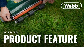 Webb WEH30 30cm 12″ ‘Autoset’ Sidewheel Lawn Mower [upl. by Jarvey]