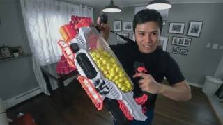 NERF Rival Prometheus MXVIII 20K Blaster ULTIMATE TOY GUN [upl. by Nodnas444]