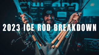 SHIMANO amp GLOOMIS ICE FISHING RODS 2023 ICE ROD BREAKDOWN [upl. by Lepine]