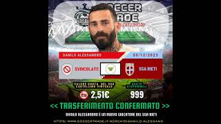 SoccerTradeit  UFFICIALE Danilo Alessandro è un nuovo giocatore del SSA Rieti [upl. by Festus459]