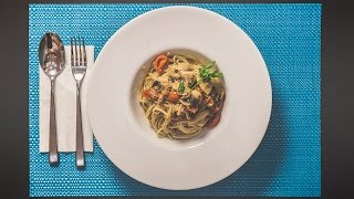 Spageti me ton dhe kerpudha  Spaghetti with tuna and mushrooms [upl. by Alleuqcaj]