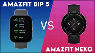 Amazfit Bip 5 vs Amazfit Nexo Comparison [upl. by Imtiaz]