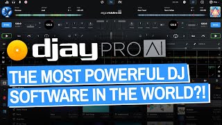 Most Powerful DJ Software In The World New djay Pro AI For Mac [upl. by Anig]