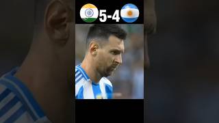 Argentina vs India Football match 🥺shorts shortytshortsfootballcr7trending ronaldoviralshort [upl. by Eidnew]