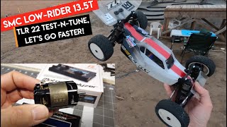 TLR 22 50 with SMC LowRider 135T  Motor Analyzed and Track Tested  Netcruzer RC [upl. by Aihseken]