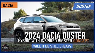 2024 DACIA DUSTER HYBRID WITH INSPIRED BIGSTER CONCEPT [upl. by Klein]